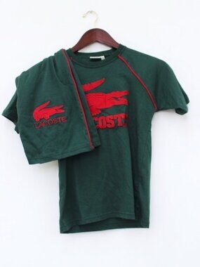 Vintage 90s Lacoste Big Logo Kids Lounge Set - Size 5